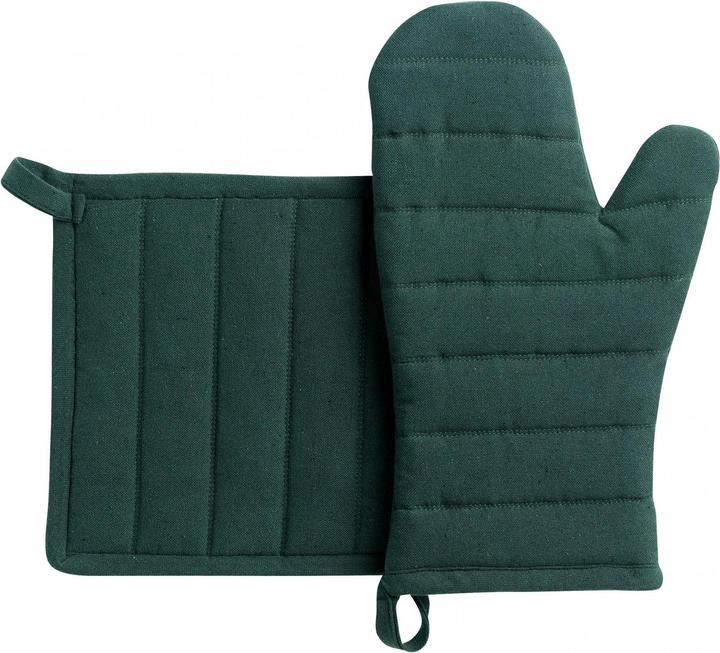 Winkler jona recycling-set aus handschuh und topflappen (Obermaterial 80% Baumwolle 20% Polyester Füllung 100% Baumwolle)