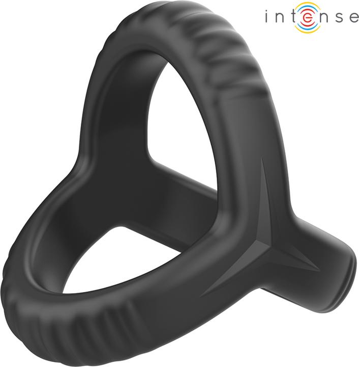 Produktbild Intense Carson Doppelter Penisring Aus Silikon Schwarz Modell 4 (13.50 cm)