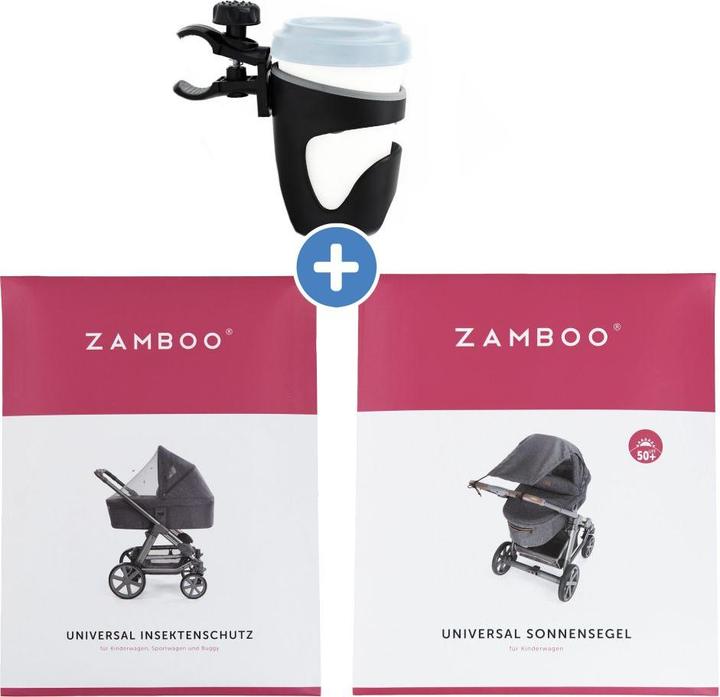 Produktbild Zamboo Sonnenschutz 3-teiliges Sommer- & Schutzset für Kinderwagen mit