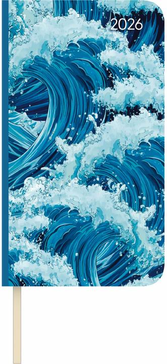 Actual product image Alpha Edition Lady Journal Slim Waves 2026 - Taschen-Kalender 9x15,6 cm - Weekly - 128 Seiten - Notiz-Buch - mit (9 x 16 cm, German)