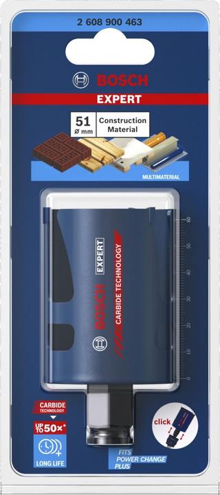 Actual product image Bosch Professional Zubehör Expert Construction Material hole saw, 51 x 60 mm (51 mm)