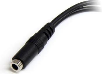 Produktbild StarTech 3,5mm Audio Klinke Y Kabel - Headset Splitter - 1 x 3,5mm (Buchse) 2 x 3,5mm (Stecker) (Splitter)