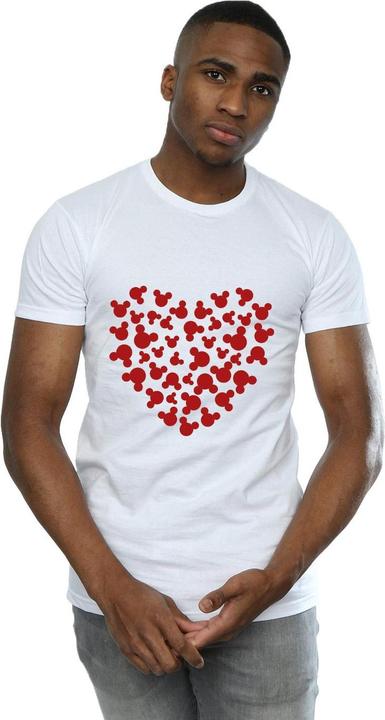 Actual product image Disney Mens Mickey Mouse Heart Silhouette T-Shirt (XL)