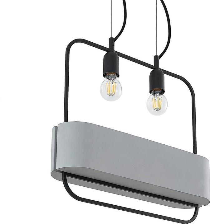 Immagine prodotto Lucande Lampada a sospensione Teona Nero/Grigio (E27)