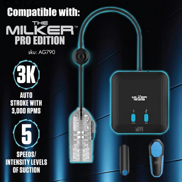 Actual product image XR Brands Milker TPE Masturbator w/ Ball Strap