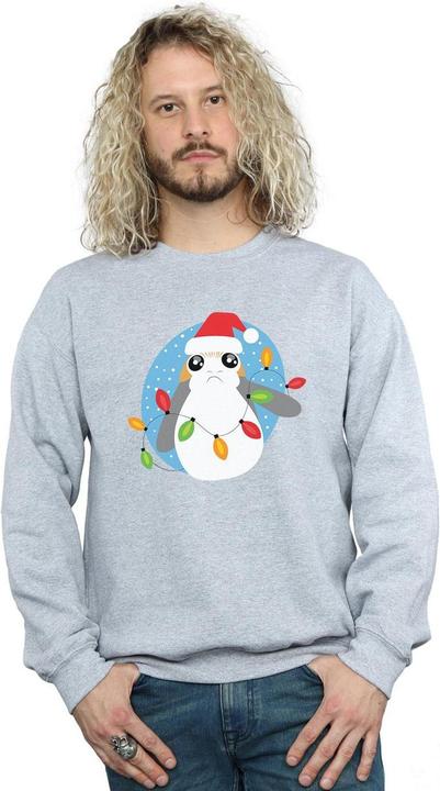 Immagine prodotto Star Wars The Last Jedi Porg Christmas Lights Felpa Uomo (S)