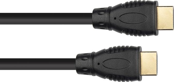 Immagine prodotto Good Connections Cavo di connessione HDMI 2.0b, 4K / UHD @60Hz, 18 Gbit/s, contatti placcati oro, nero, 0,5 m, Good (0.50 m, HDMI)