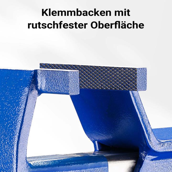 Produktbild Wiltec Schraubstock 125mm Klemmbacken Parallelschraubstock Tischschraubstock (125 mm)