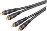 Actual product image Goobay Stereo connection cable 2x Cinch, double shielded (2 m, Cinch)