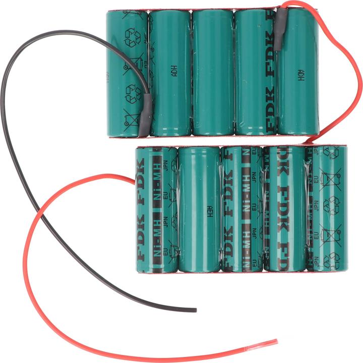 Immagine prodotto XCell La batteria della gru NiCd 2x 6V 1400mAh sostituisce il controllo locomotive Teledirigent 2464MX (6 V, 1400 mAh)