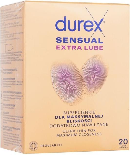 Immagine prodotto Durex Preservativi extra lubrificati Sensual - 20 pezzi (20 pz.)