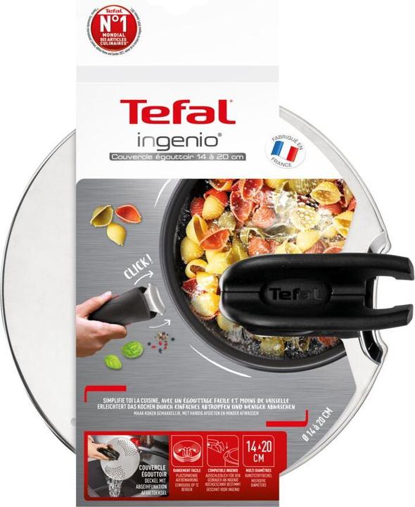 Actual product image Tefal Ingenio drainer lid L9829402 (20 cm, Metal)