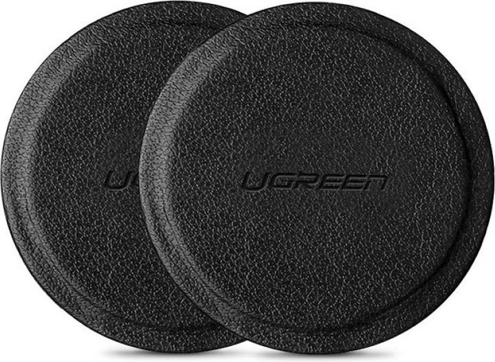 Actual product image Ugreen 2x metal plate with leather for magnet cell phone holder