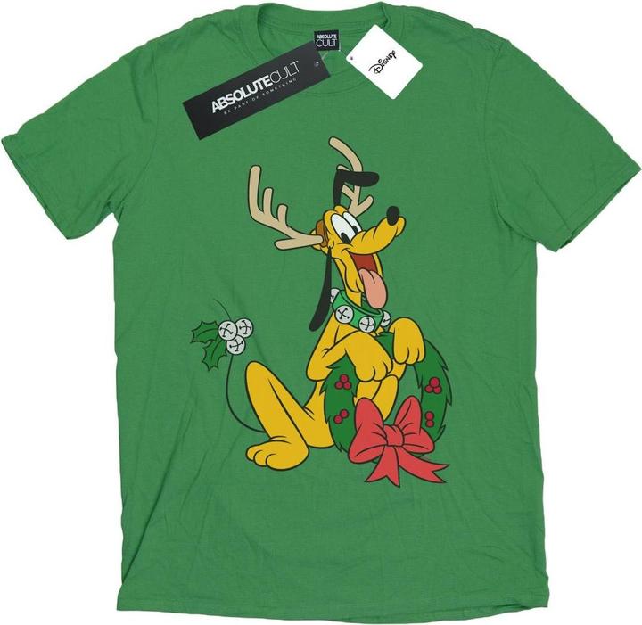 Immagine prodotto Disney Pluto Christmas Reindeer Maglietta Uomo (L)