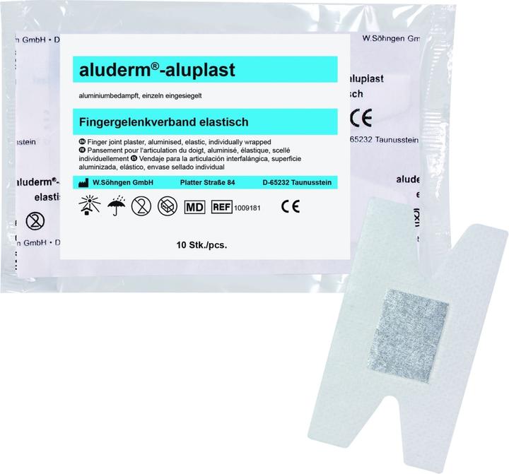 Produktbild Söhngen aluderm aluplast Fingergelenkpflaster elastisch 4x7.2cm, einzeln, 10 Stk. (10 x)