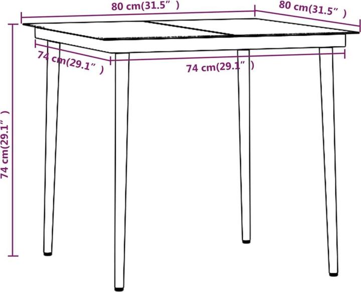 Immagine prodotto VidaXL Charlotta (80 cm)