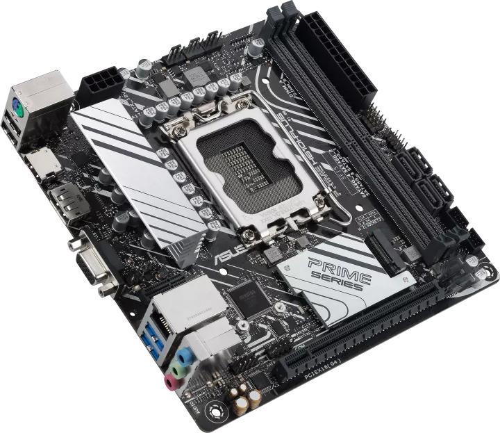 Actual product image ASUS PRIME H610I-PLUS-CSM Intel LGA 1700 (LGA 1700, Intel H610, Mini-ITX)