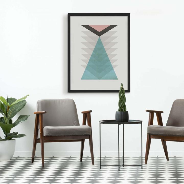 Produktbild Trenddeko Totem aqua & pink (24 x 30 cm)