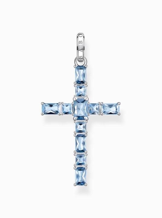 Image du produit Thomas Sabo Pendentif Croix Aqua pierres argent (Argent 925)