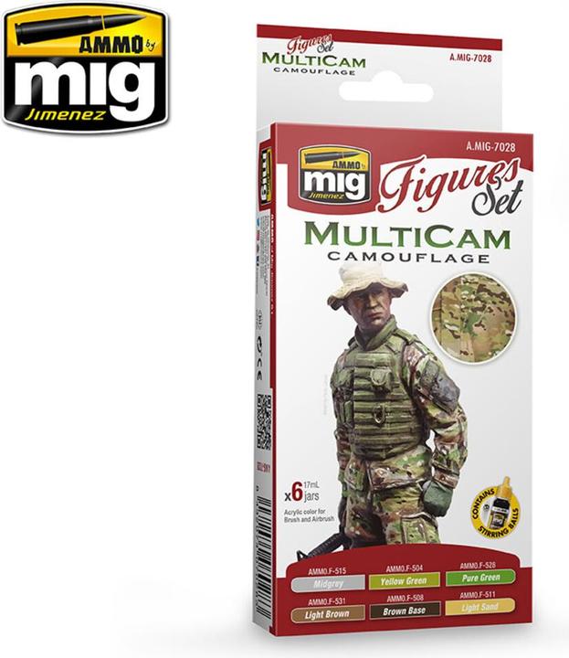 Produktbild AMMO by MIG Jimenez Multicam Camouflage Figures Set