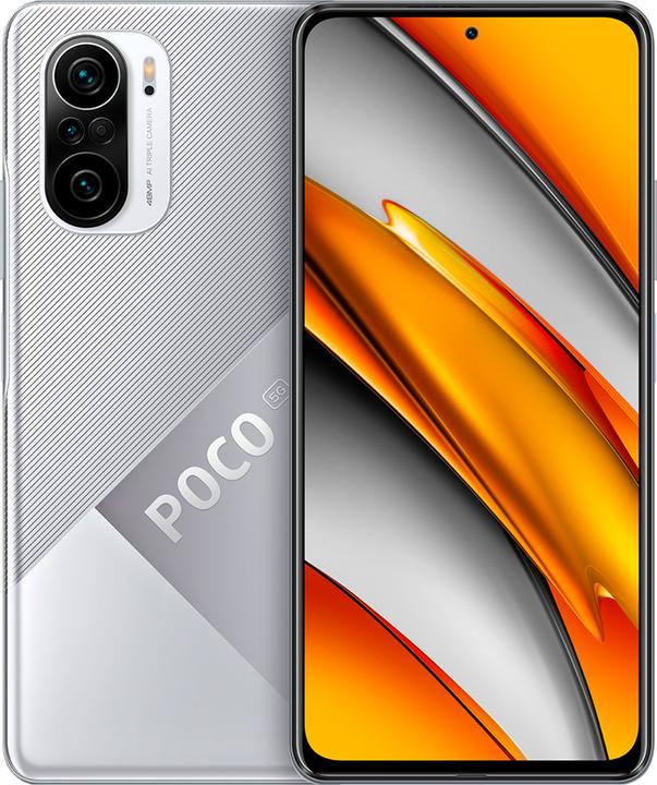 Immagine prodotto Xiaomi Poco F3 (256 GB, Argento chiaro di luna, 6.67", Doppia SIM ibrida + eSIM, 48 Mpx, 5G)