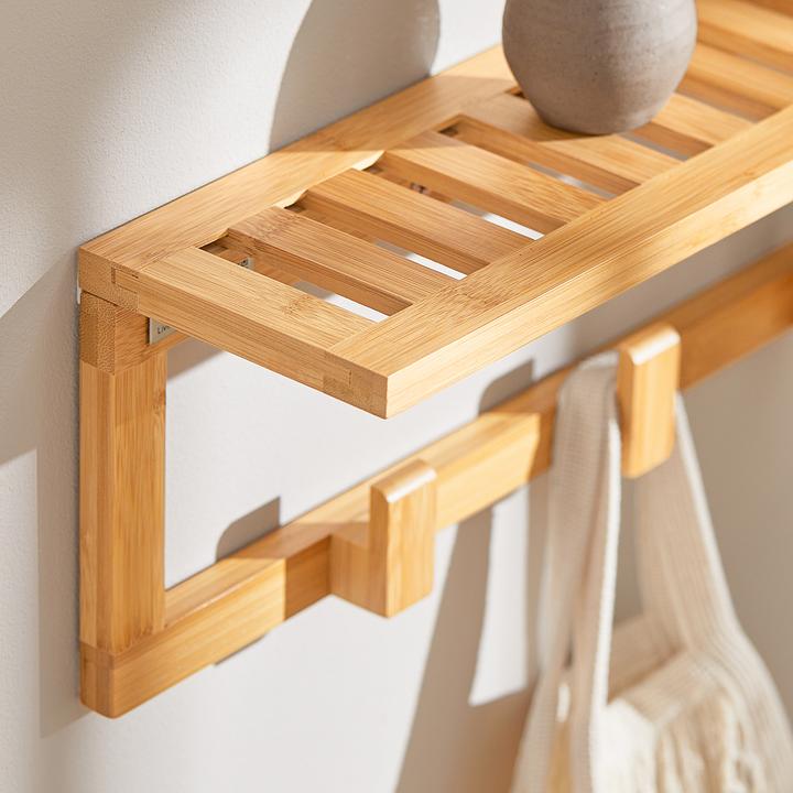 Produktbild SoBuy Wandgarderobe mit 6 Kleiderhaken
