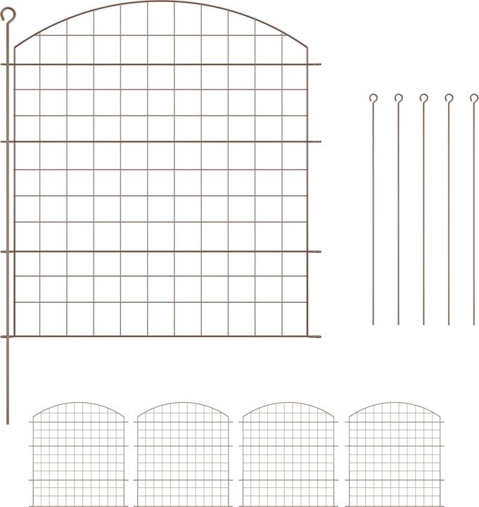 Relaxdays Pond fence set