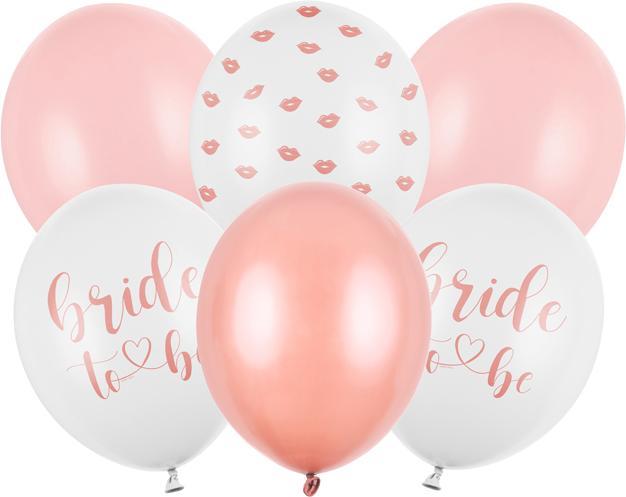 Actual product image Partydeco Balloons 30 cm, Bride to be, mix (1 pkt / 6 pc.) (6 x)