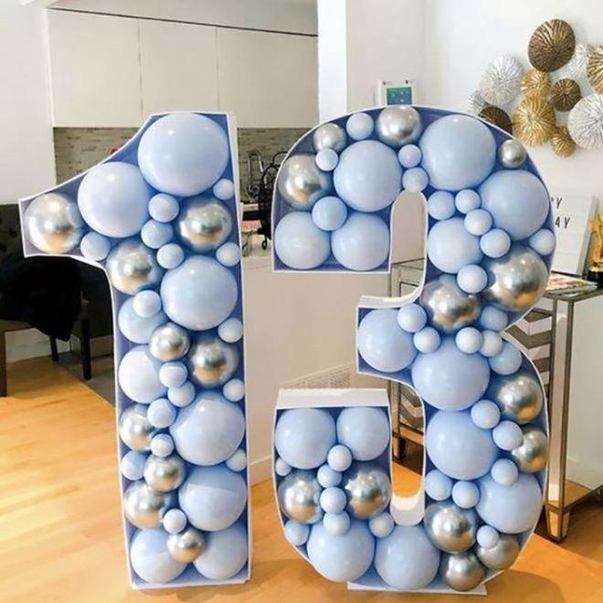 Immagine prodotto MU Style Cornice per palloncini fai da te della serie Number