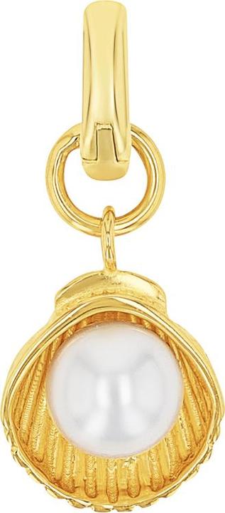 Actual product image Amor charms for ladies, 925 Sterling silver, shell bead | shell (Silver 925)