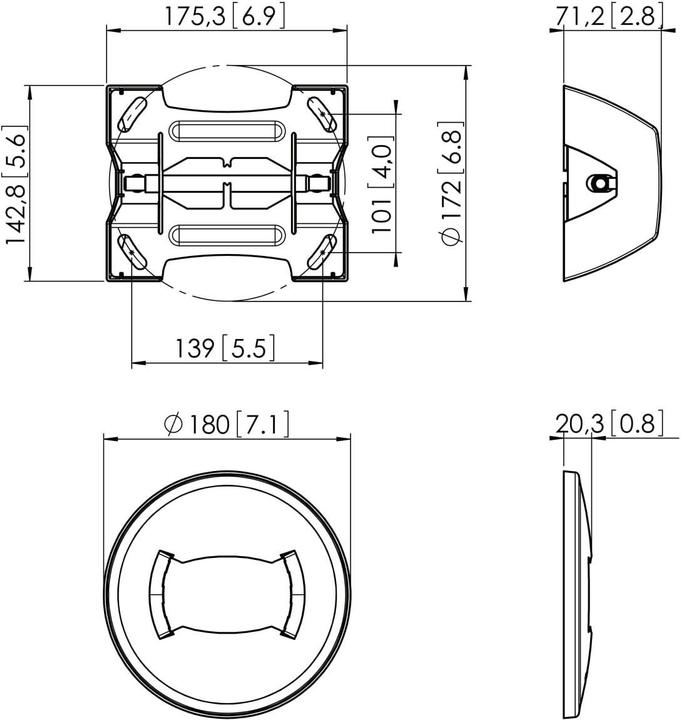 Actual product image Vogels Puc1060 (Mounting- / Adapterplates)