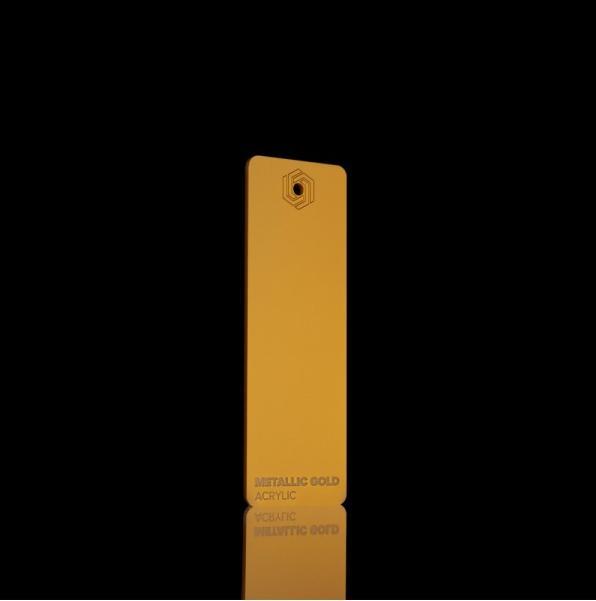Produktbild flux Acrylglasplatte - Beamo - Metallic Gold (21 cm, 30 cm)