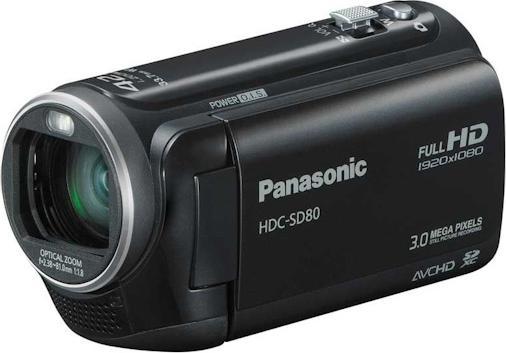 Panasonic HDC-SD80, FullHD, Flash, 34x Zoom, Schwarz (34 x)