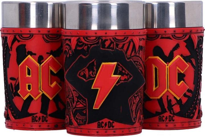 Image du produit Nemesis Now AC/DC Verres à liqueur Logo Pack de 3 (0.50 dl, 3 x, Verre à fusil)