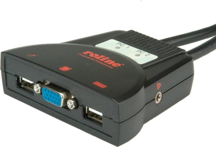 Roline KVM-Switch 'Star' 2 PCs, VGA, USB, Audio