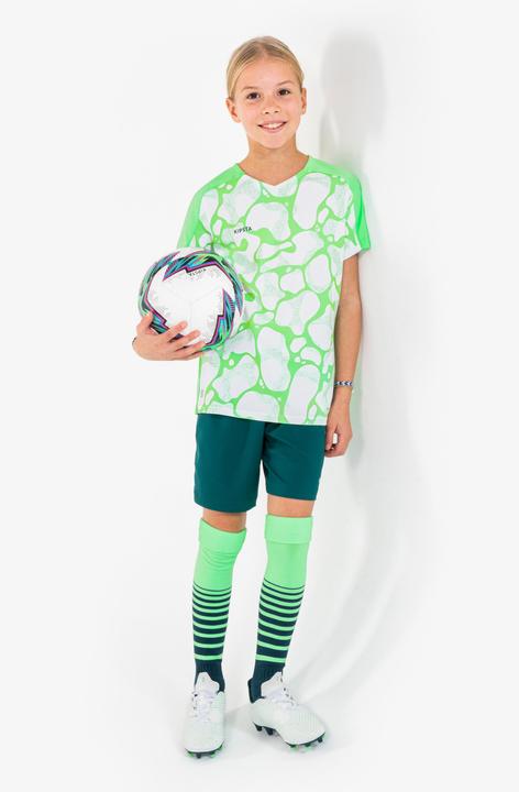 Produktbild Kipsta Girls' Football Shorts Viralto - Green (8, 9, 10)
