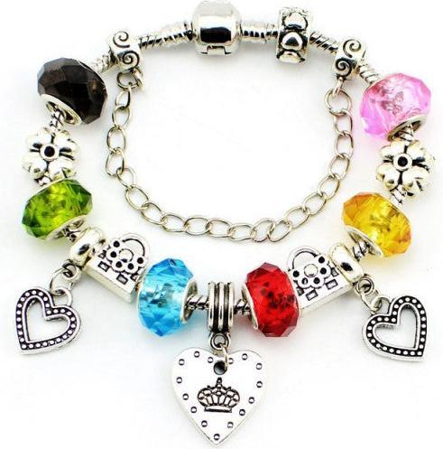 Produktbild Hermex Verbindungsstück Kette Charm Anhänger Strass versilbert - Silbrig (925er Metalllegierung und Strass)