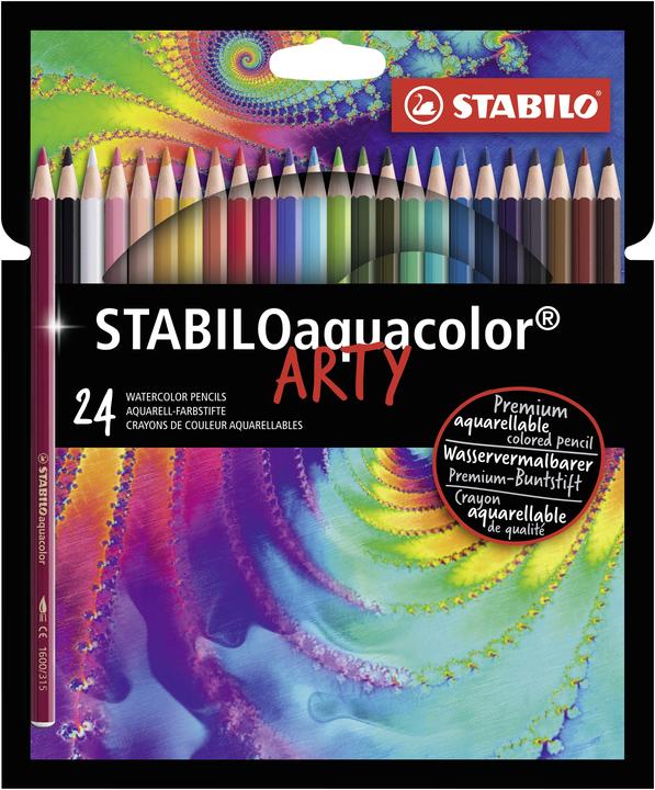 Produktbild STABILO Aquacolor 24er Etui Arty (Mehrfarbig, 24 x)