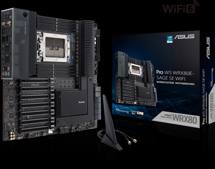 Produktbild ASUS Pro Ws Wrx80e-Sage Se Wifi Ii (sWRX8, AMD WRX80, E-ATX)