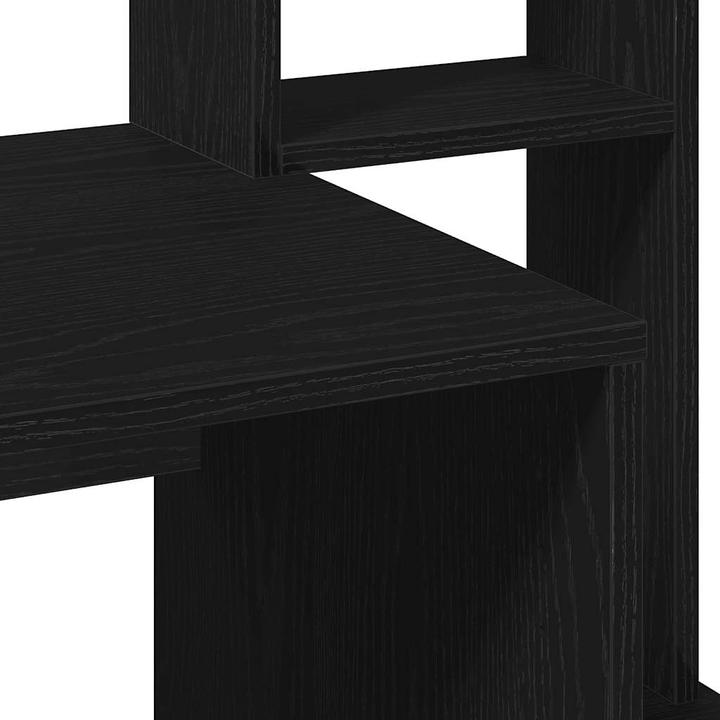 Actual product image VidaXL Desk with shelf black 100x45x140 cm wood-based office desk (100 x 45 x 140 cm)