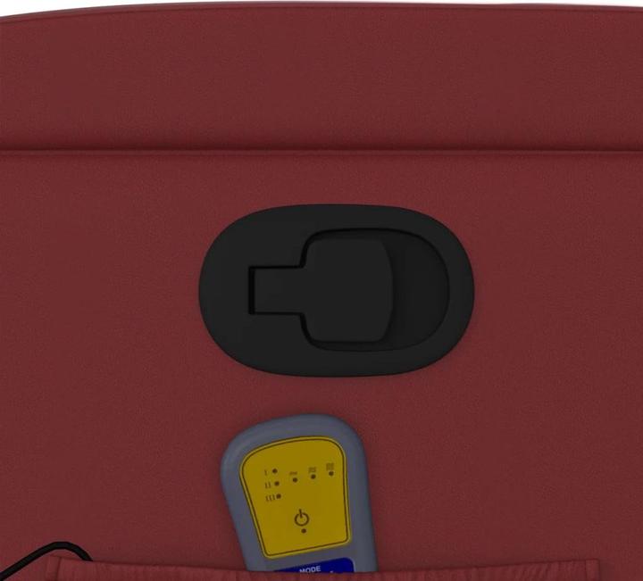 Produktbild VidaXL Massagesessel Weinrot Kunstleder,Farbe: Weinrot,Material
