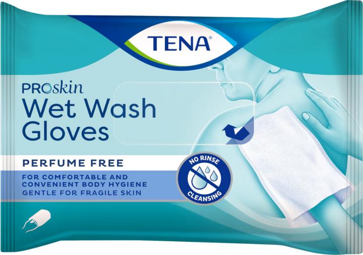 Actual product image Tena Wet Wash Glove unscented (8 x)