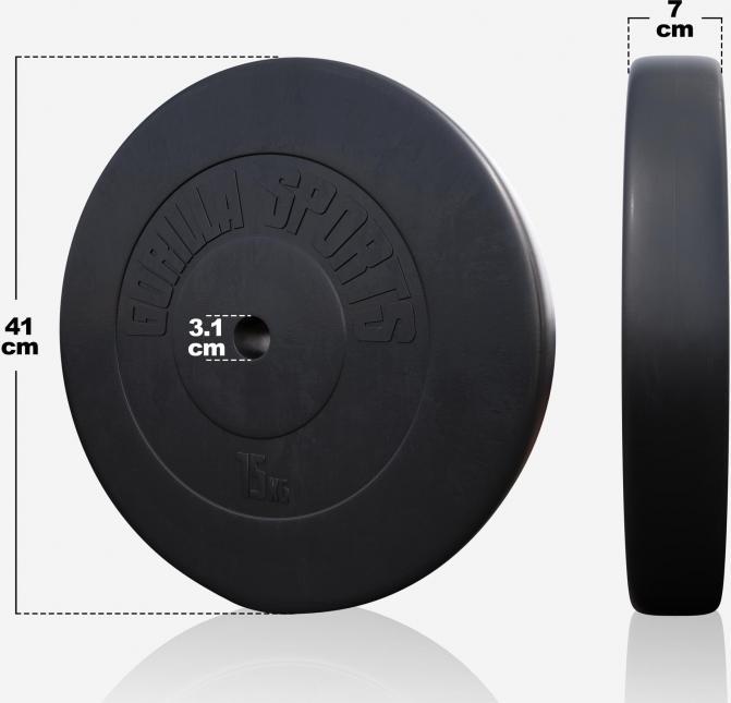 Produktbild Gorilla Sports Hantelscheiben (2 x 15 kg)