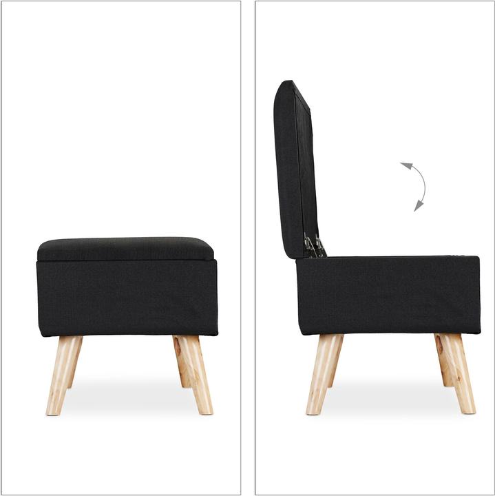 Actual product image Relaxdays Hallway Storage Bench, Padded (79.50 cm)