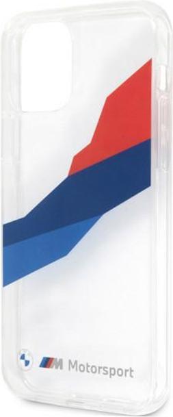 Actual product image BMW Case BMHCP12LSKTGT iPhone 12 Pro Max 6,7" transparent hardcase Motorsport Tricolor (Apple iPhone 12 Pro Max)