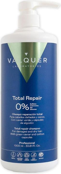 Valquer Total Repair Shampoo 1L (1000 ml, Flüssiges Shampoo)