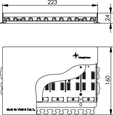 Produktbild Telegärtner Connection Box Port CAT 7 (Kunststoffkabelbinder, 160 mm, 1 Stk.)