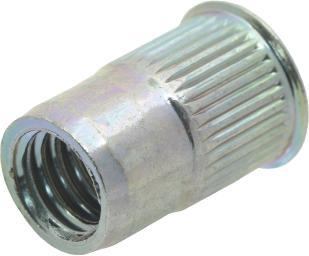 Actual product image Pull-Link 02ST01C04012 Blindnietmutter Stahl VK Rändel M4 1,5-3,5 150 Stück