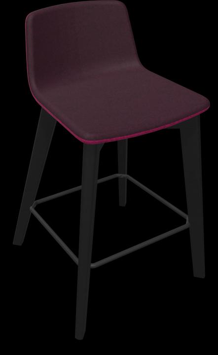 Bordeaux - Red melange, Ash stained black