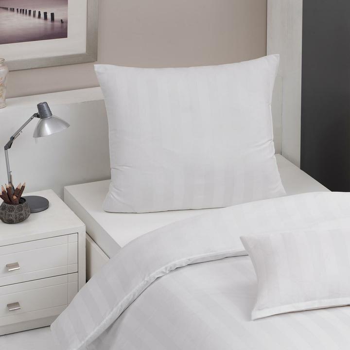 Actual product image Traumschlaf Uni stripes (Duvet cover, 155x200 cm + 80x80 cm)